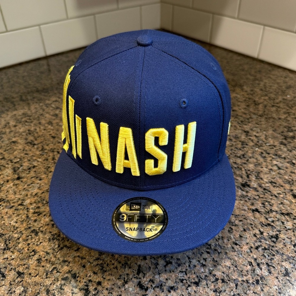 Nashville SC New Era 9FIFTY Snapback Hat Men's Adjustable Navy Blue Yellow New